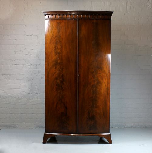 Small Bow Front Wardrobe.
