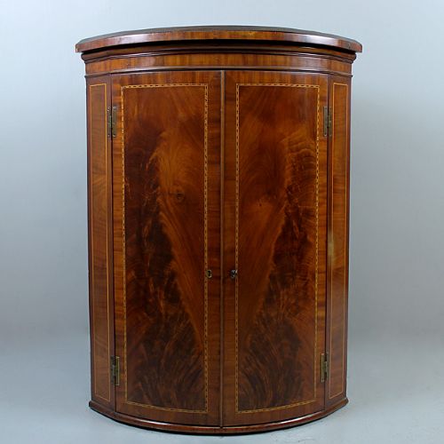Mid 19th.c. Mahogany Corner Cupboard.