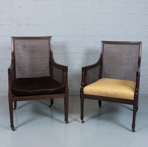 Pair of Bergere Armchairs.