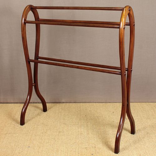 Victorian Mahogany Towel Rail.