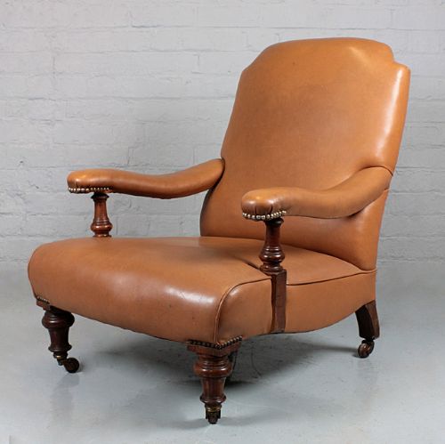 Victorian Howard & Son Style Armchair.