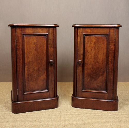 Pair Mahogany Bedside Cabinets.