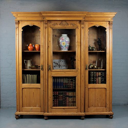 19th.c. French Pine Bookcase.