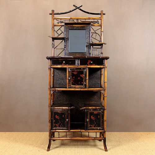 19th.c. Bamboo Side Cabinet.