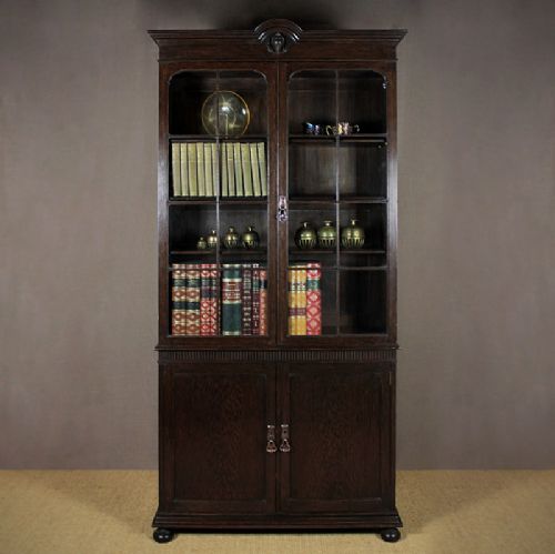 Edwardian Oak Bookcase.