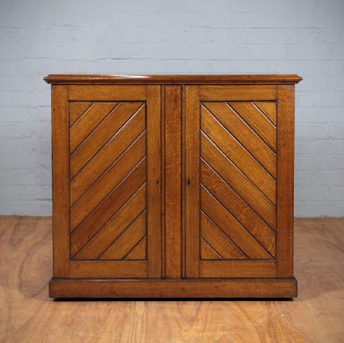 19th.c. Oak Silver Cabinet.