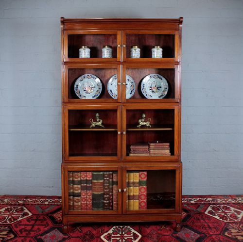 Edwardian Mahogany Stacking Office Bookcase.
