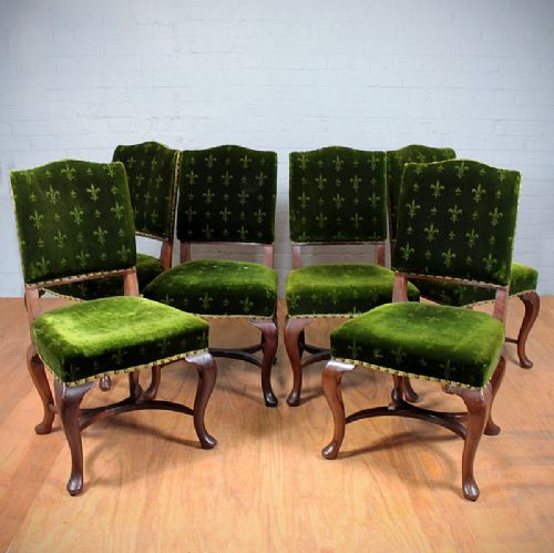Six Mahogany Dining Chairs.