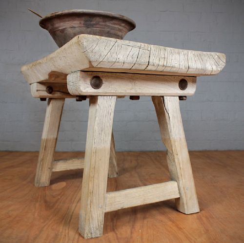 Rustic Elm Table.