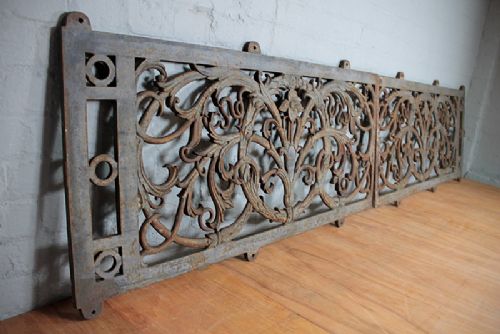 Victorian Cast Iron Balcony Panels by Walter Macfarlane & Co.