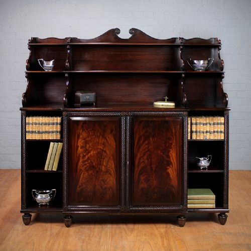 Mahogany Bookcase & Side Cabinet.