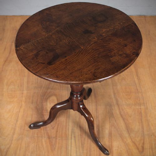Georgian Oak Tripod Table.