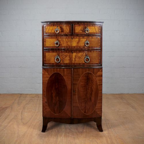 Bow Front Side Cabinet.