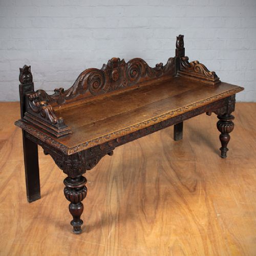 Oak Window Seat.
