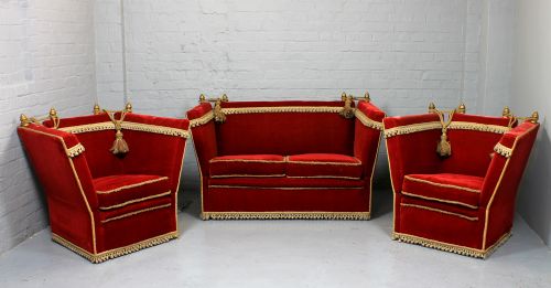 Knole Sofa & Armchairs Suite.