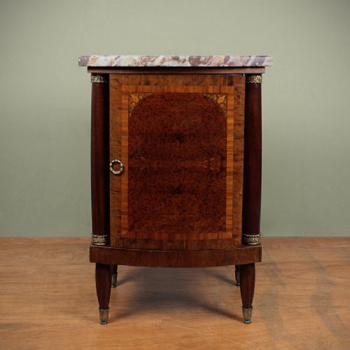 Early 20th.c. French Marble Top Side Cabinet.