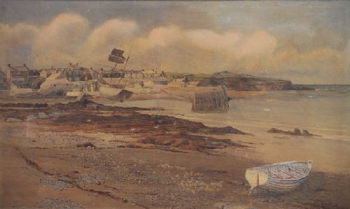 fig 1. North Wales Coastal Landscape by W.J Corah.