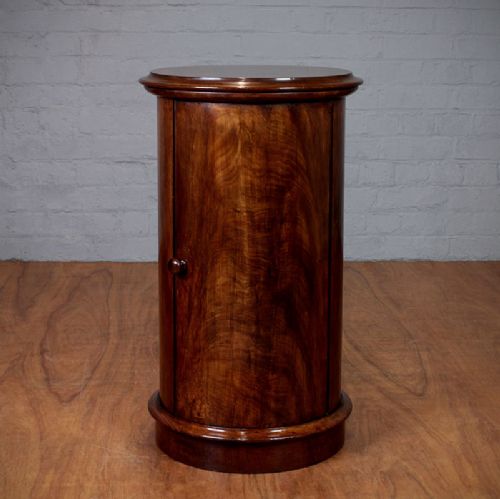 Mid 19th.c. Cylinder Bedside Cabinet.