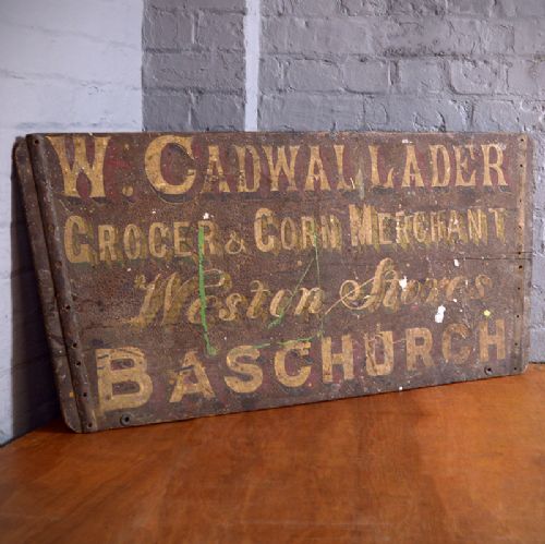 19th.c. Painted Wagon Sign.