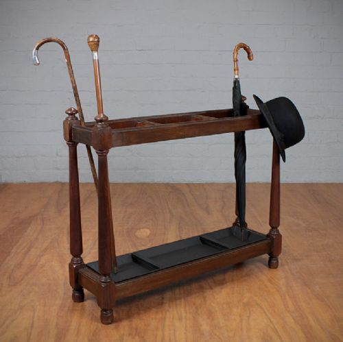 Victorian Mahogany Umbrella Stick Stand.