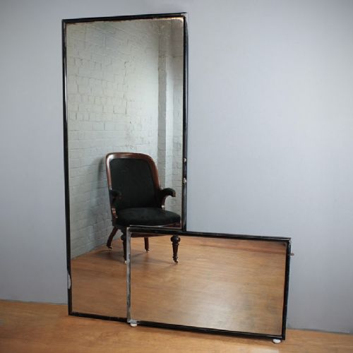Two Black Framed Mirrors. C.1890.