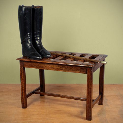 Oak Luggage Rack.