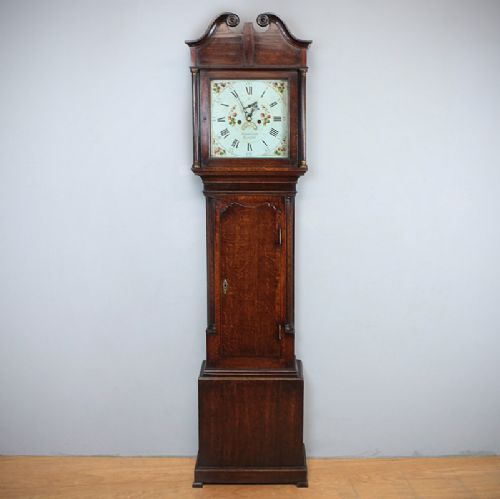 Welsh Oak Longcase Clock.