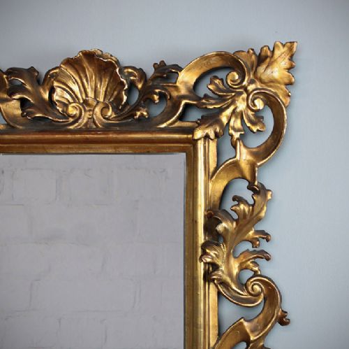 19th.c. Carved & Gilded Alcove Mirror.