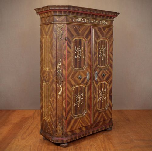 Bavarian Painted Armoire.