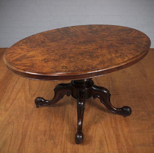 Burr Walnut Centre Table.