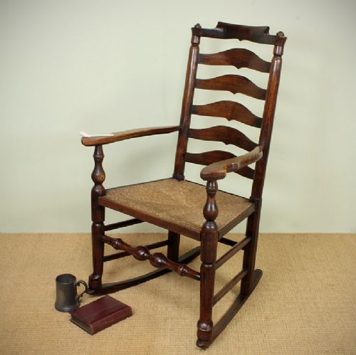 Ladderback Rocking Chair.