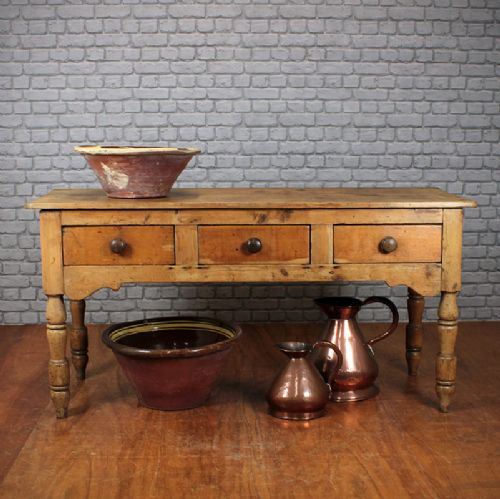 Mid 19th.c. Pine Dairy Table.