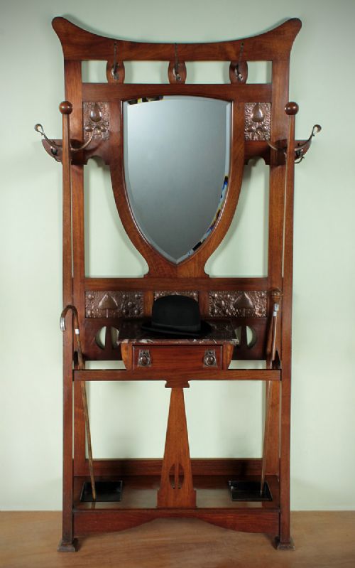 Arts & Crafts Hall Stand by Shapland & Petter C.1890.