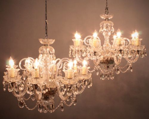 Pair of Large Chandeliers C.1930.