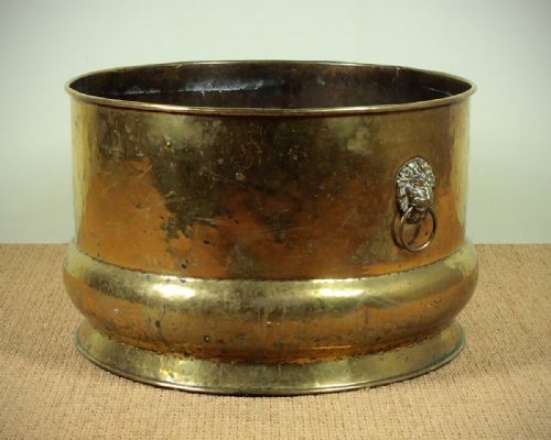 Victorian Brass Log Bucket C.1860.