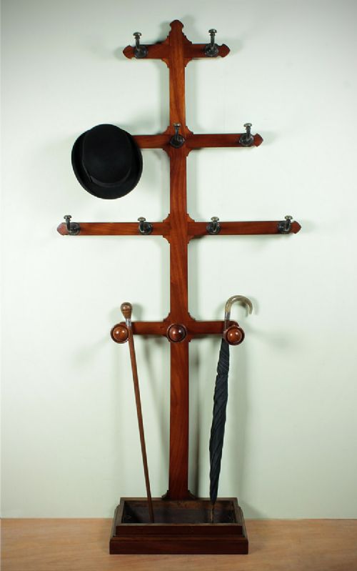 Victorian Mahogany Hall Tree.