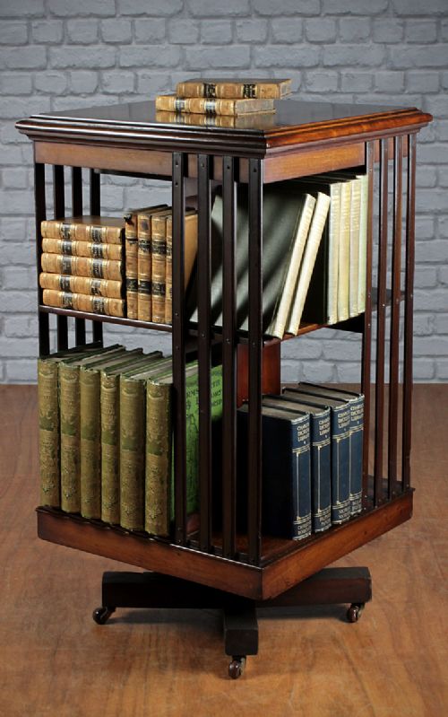 Edwardian Revolving Bookcase.