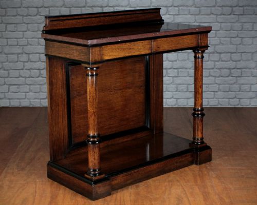 Oak Marble Top Console Table C.1840.