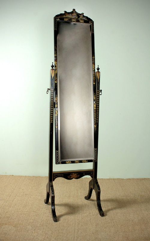 Chinoiserie Cheval Mirror C.1920.
