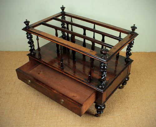 
Victorian Rosewood Canterbury.
