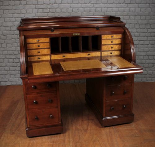 Mid 19th.c. Cylinder Desk.