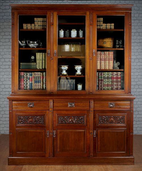 Walnut Bookcase by Maple & Co. C.1895.
