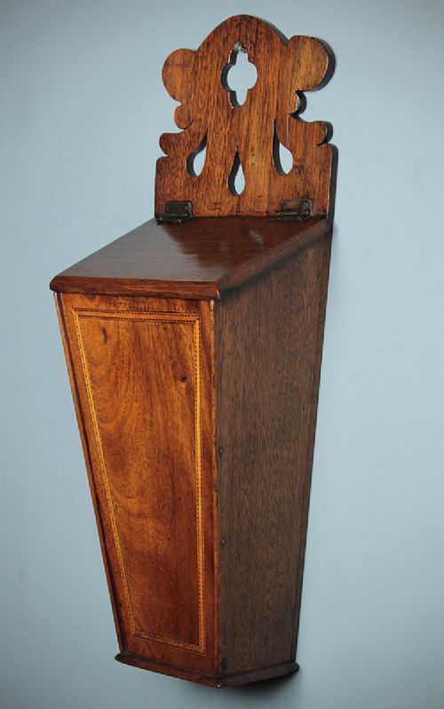 Georgian Mahogany Candle Box.