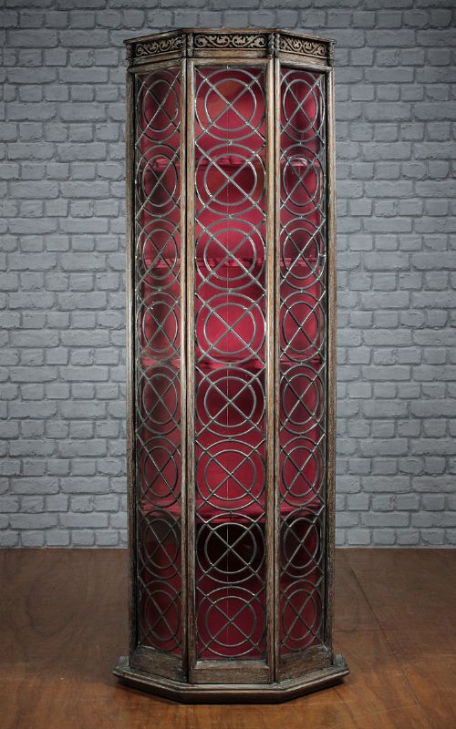 Narrow Leaded Glass Display C.1910.