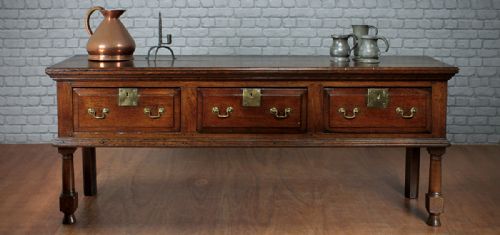 Late 18th.c. Oak Dresser Base C. 1780.