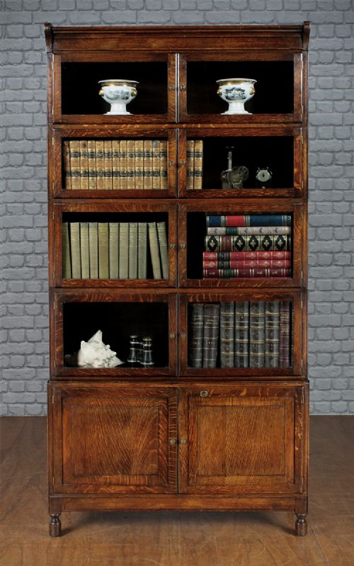 Edwardian Stacking Oak Bookcase C.1910.