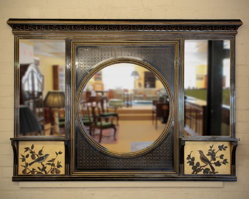 Aesthetic Movement Over Mantle Mirror. C.1890.