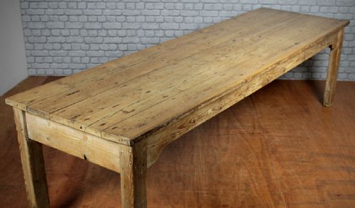 9’ Rustic Pine Table C.1880.