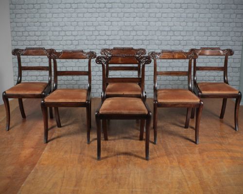 Six Mahogany Dining Chairs C.1830.