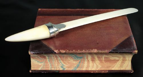 Silver Mounted Ivory Page Turner C.1906.